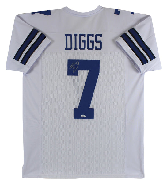 Trevon DIggs Authentic Signed White Pro Style Jersey Autographed JSA Witness