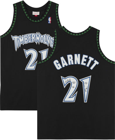 Kevin Garnett Minnesota Timberwolves Signed Mitchell & Ness 97-98 Jersey w/Insc