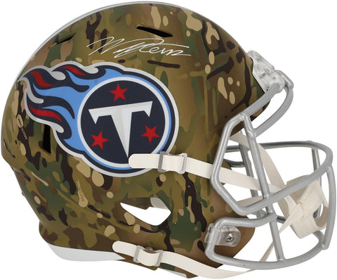 Will Levis Tennessee Titans Autographed Riddell Camo Speed Replica Helmet