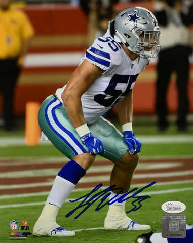 Cowboys LEIGHTON VANDER ESCH Signed 8X10 Photo #2 AUTO -2018 1st Round - JSA