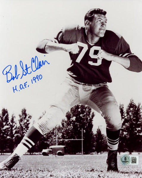 Bob St. Clair Autographed/Signed San Francisco 49ers 8x10 Photo Beckett 57597
