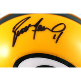 Brett Favre Autographed Green Bay Packers Mini Helmet Left Side Beckett 53162