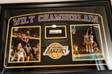 Wilt Chamberlain Cut Signature Signed Photo Collage Framed