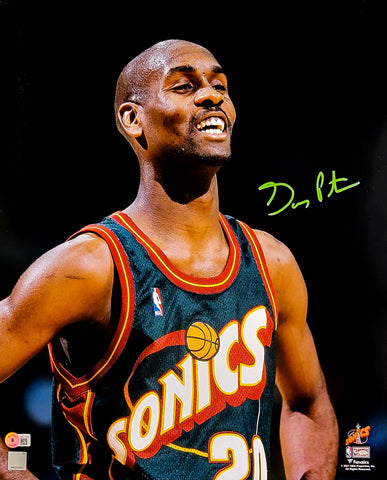 GARY PAYTON AUTOGRAPHED 16X20 PHOTO SEATTLE SUPERSONICS BECKETT WITNESS 206523