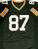 JORDY NELSON - Packers Signed Custom Replica Green Jersey AUTO w/White Lightning