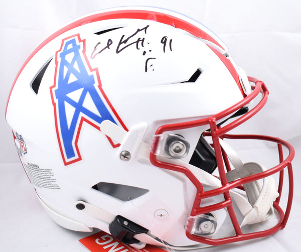 Earl Campbell Signed Oilers F/S 81-96 Speed Flex Helmet HOF
