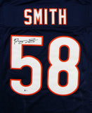 Roquan Smith Autographed Blue Pro Style Jersey- Beckett Authenticated