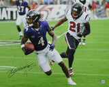 Zay Flowers Autographed 16x20 Photo Baltimore Ravens Beckett 184977