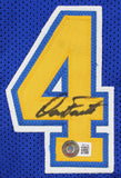 (3) Fouts, Winslow & Joiner Signed Blue TB Pro Style Jersey BAS Witnessed
