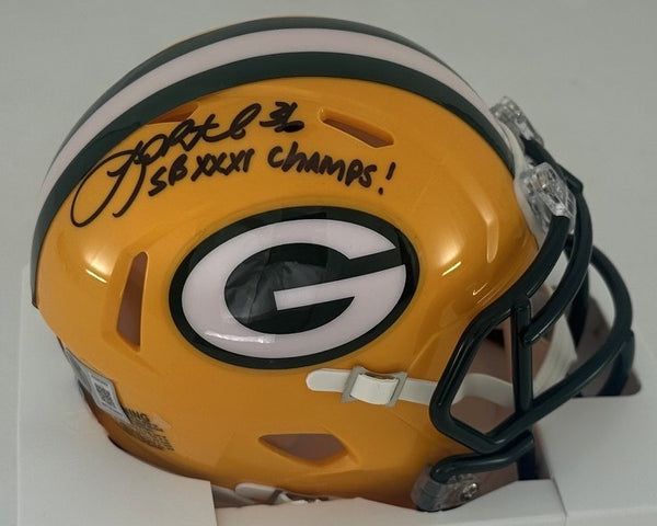 Packers LEROY BUTLER Signed Riddell Speed Mini Helmet AUTO w/ SB XXXI - BAS