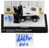Adam Oates Signed Boston Bruins NHL Mini Zamboni w/HOF'12 - (SCHWARTZ COA)