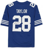 Jonathan Taylor Indianapolis Colts Signed Blue Alternate Nike Limited Jersey