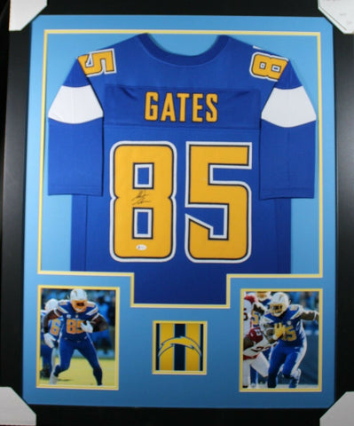 ANTONIO GATES (Chargers rush TOWER) Signed Autographed Framed Jersey Beckett
