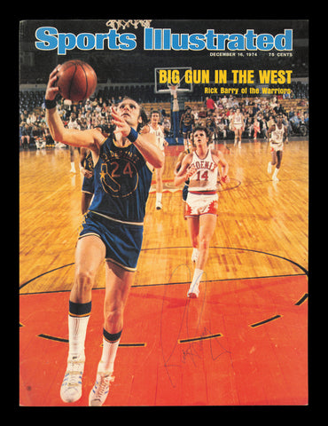 Rick Barry Autographed Sports Illustrated Cover Golden State Warriors 237715