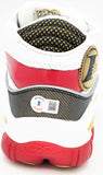 ALLEN IVERSON AUTOGRAPHED WHITE REEBOK THE ANSWER SHOE 76ERS 9.5 BECKETT 233345