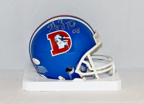 Gary Zimmerman Autographed Denver Broncos TB Mini Helmet W/ HOF and JSA W