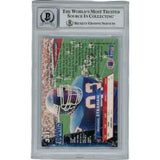 Michael Strahan Autographed 93 Fleer Ultra Grade 10 Trading Card Beckett 46080