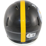Kaleb Johnson Autographed Pittsburgh Steelers Mini Helmet Beckett Witness 51702