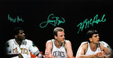 Celtics (3) Bird, McHale & Parish Signed 16x20 Spotlight Framed Photo BAS W