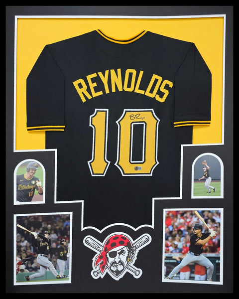 FRAMED PITTSBURGH PIRATES BRYAN REYNOLDS AUTOGRAPHED SIGNED JERSEY BECKETT HOLO