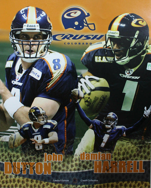John Dutton & Damian Harrell Autographed/Signed Colorado Crush 16x20 Photo 27580