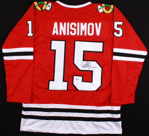 Artem Anisimov Signed Blackhawks Jersey (Beckett) Playing career 2005-present
