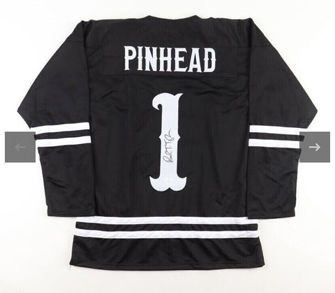 Paul T. Taylor (Pinhead) Signed Hellraiser Judgment "Cenobites" Jersey (JSA)