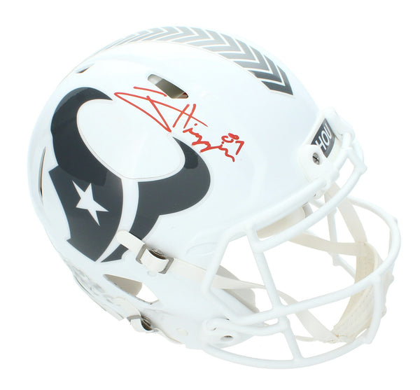 Jayden Higgins Autographed Texans 2024 STS Authentic Helmet Beckett