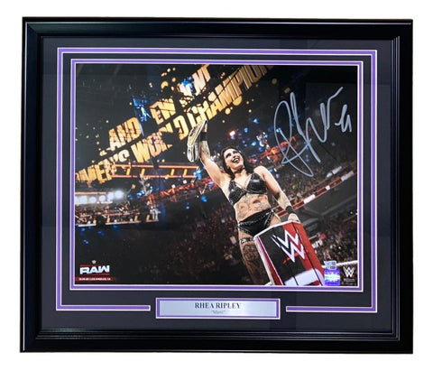 Rhea Ripley Signed Framed 16x20 WWE Raw Photo Fanatics