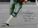 Tony Dorsett Signed Cowboys 16x20 PF BW & Color Photo w/ 3 Insc- JSA W *1977 ROY