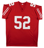 Patrick WIllis "HOF 24" Authentic Signed Red Pro Style Jersey BAS Witnessed