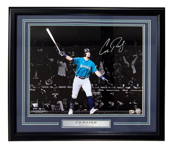 Cal Raleigh Signed Framed 16x20 Seattle Mariners Photo Fanatics