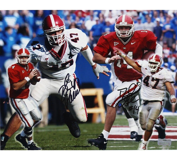 David Pollack/David Greene Signed Georgia Bulldogs Unframed 11x14 Collage Photo