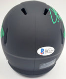 LaDainian Tomlinson Signed Jets Eclipse Black Mini Helmet "HOF 17" Beckett