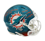 Ricky Williams Signed Miami Dolphins Speed Custom Mini Helmet with "Smoke Weed