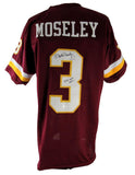 Mark Moseley Signed/Inscribed Maroon Washington Redskins Custom Jersey JSA