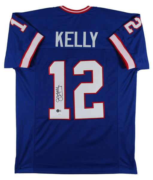 Jim Kelly Authentic Signed Blue Pro Style Jersey Autographed BAS #BE07378