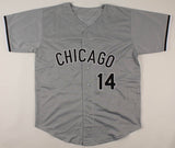 Paul Konerko Chicago White Sox Signed Career Highlight Stat Gray Jersey /JSA COA