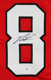 Georgia Jalen Carter Authentic Signed Red Pro Style Jersey JSA Witness