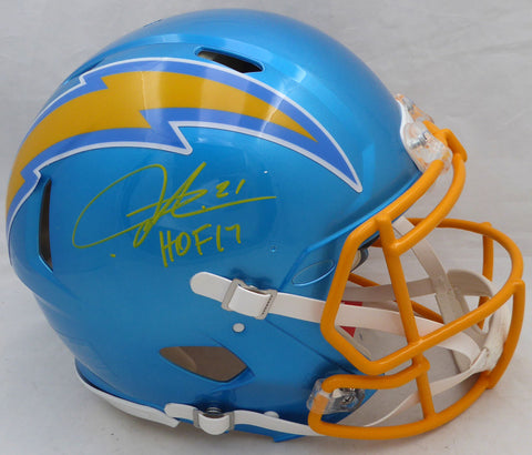 LaDainian Tomlinson Autographed Flash Full Size Auth Helmet Chargers Beckett