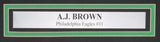 A.J. Brown Autographed 16x20 Photo Philadelphia Eagles Framed Beckett 193523