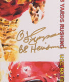 O. J. Simpson Signed LE 11x17 USC Lithograph Inscribed "Heisman 68" (PSA COA)
