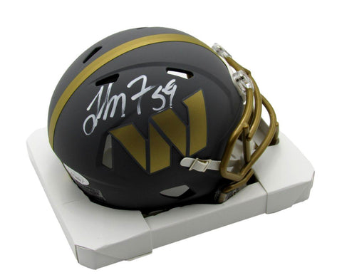 London Fletcher Signed/Autographed Commanders Slate Mini Helmet JSA 194696