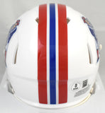 Kayshon Boutte Signed New England Patriots 82-89 Speed Mini Helmet BeckettW Holo