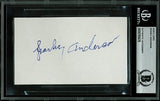 Tigers Sparky Anderson Authentic Signed 3x5 Index Card Autographed BAS Slabbed