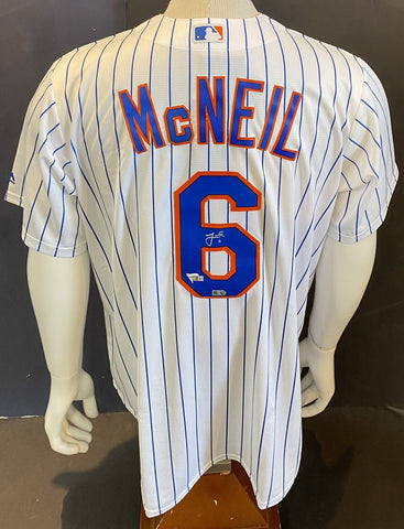 Jeff McNeil NY Mets Signed Official Majestic Jersey Rookie Auto MLB Fanatics COA