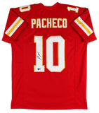 Isiah Pacheco Authentic Signed Red Pro Style Jersey Autographed BAS