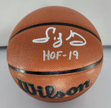 Bucks SIDNEY MONCRIEF Signed Wilson Replica I/O Basketball AUTO w/ HOF 19 JSA