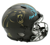 Steve Smith Sr. Signed Carolina Panthers Speed Authentic STS NFL Helmet Insc.