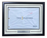 Jon Rahm Signed Framed 2023 The Players Championship Golf Flag JSA
